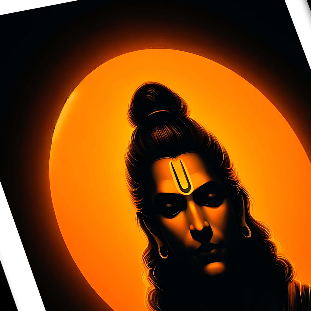 Shri Ram Ji Photo Frame – Shri Ramchandraya Namah Sanskrit Mantra